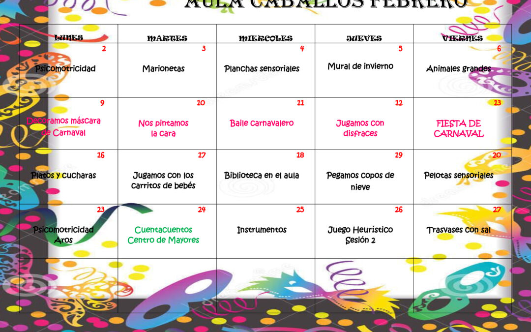 Actividades Caballos Febrero