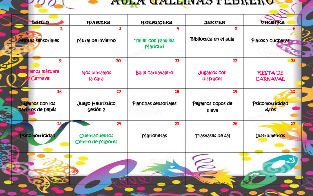 Actividades Gallinas Febrero